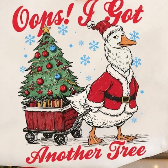 Funny Oops I Got Another Tree Shirt, Funny Christmas Goose Tee - Picture 2 of 4